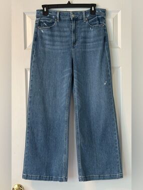 Paige Anessa High Rise Wide Leg Ankle Jeans  Size 29 EUC